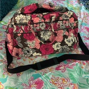 Vera Bradley Floral Quilted Women's Travel Duffle Bag